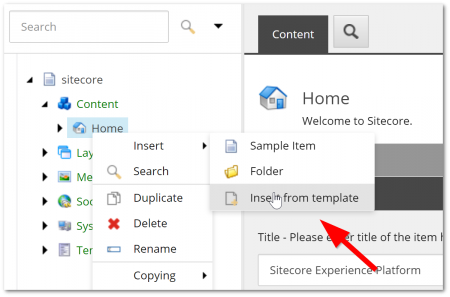 How To Create A Template For A Content Page In Sitecore 3