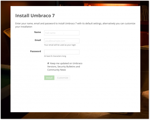 How To Create A Clean Umbraco Database 3