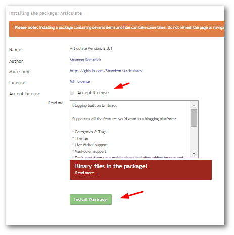 How To Install a Umbraco 7 Package 3