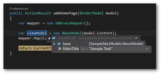 How To Use UmbracoMapper To Implement Strongly Typed Models in Umbraco 7 4